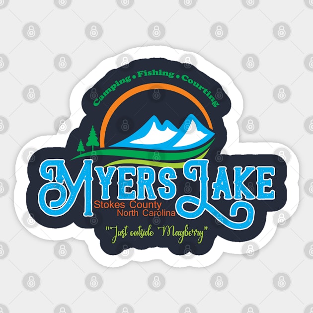 Myers Lake Sticker by MonkeyKing